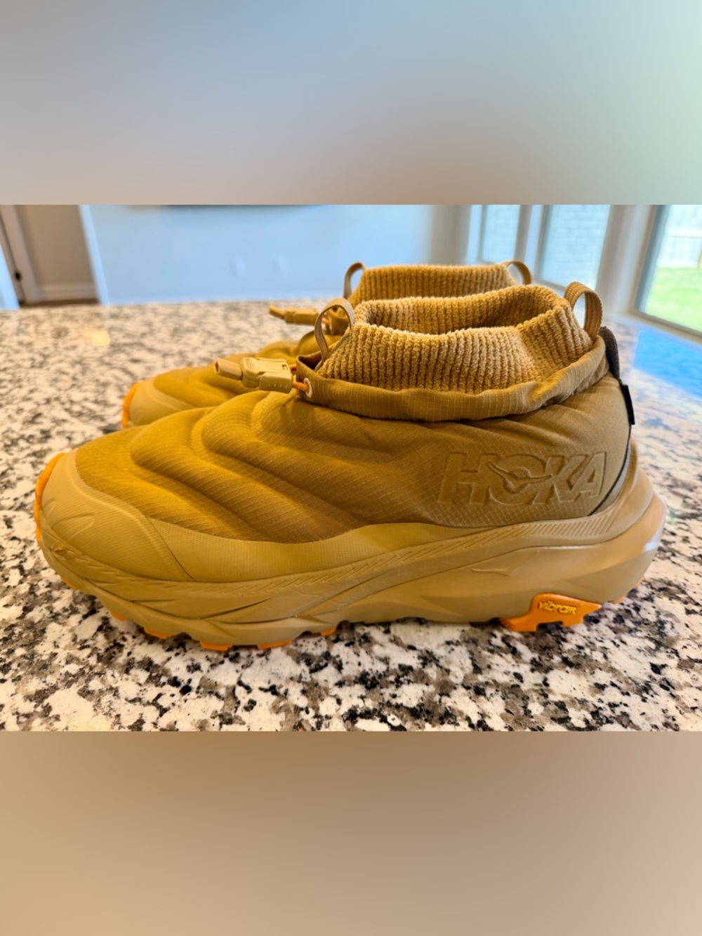 Hoka One One Men's Tan and Orange Rain & Snow Boots - Picture 7 of 15